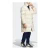 Adidas Originals Adidas 800 Solid Color Loose Detachable Mid-length Down Jacket Couple Style Beige In Neutral