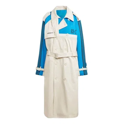 Adidas Originals Adidas 83-c Trench Coat Asia Sizing 'alumina Blue Bird' In Multi