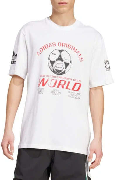 Adidas Originals Adidas '90s Soccer Graphic T-shirt In White