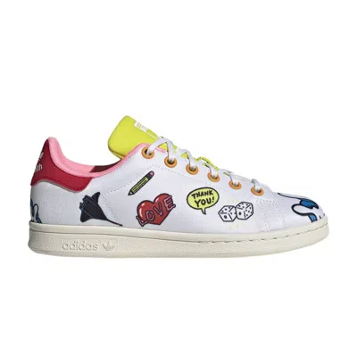 Pre-owned Adidas Originals Adidas Aaron Kai X Stan Smith Primeblue Big Kid 'doodles' | White | Kid's Size 4.5