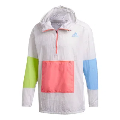 Adidas Originals Adidas Adapt Jacket M Running Colorblock Sports Gray In White