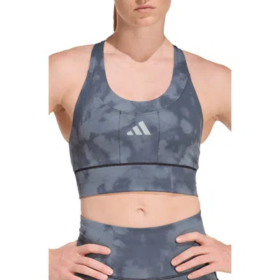 Adidas Originals Adidas Adi365 Pocket Climacool Sports Bra In Blue