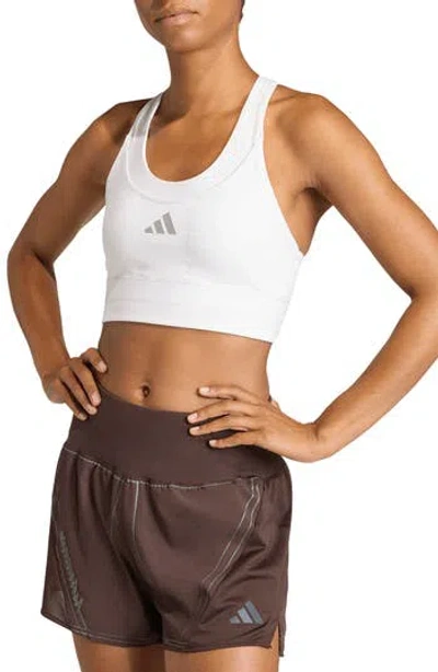Adidas Originals Adidas Adi365 Pocket Sports Bra In Brown