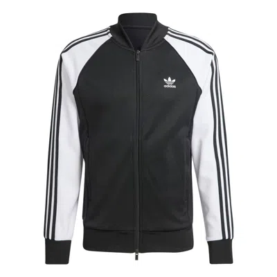 Adidas Originals Adidas Adicolor Classics Sst Track Top Jacket 'black White' In Multi