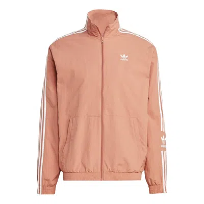 Adidas Originals Adidas Adicolor Classics Trefoil Track Jacket 'brown' In Pink