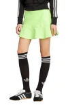 Adidas Originals Adidas Adicolor Interlock 3-stripe Miniskirt In Green
