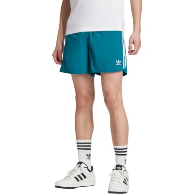 Adidas Originals Adidas Adicolor Recycled Polyester Sprinter Shorts In Blue