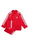 Adidas Originals Kids' Adidas Adicolor Superstar Track Jacket & Joggers Set In Better Scarlet