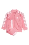 Adidas Originals Adidas Kids' Adicolor Superstar Recycled Polyester Track Jacket & Pants Set In Rose Tone