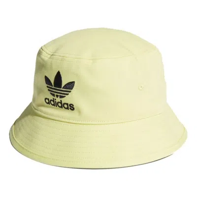 Adidas Originals Adidas Adicolor Trefoil Bucket Hat 'yellow' In Green