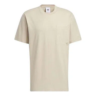 Adidas Originals Adidas Adicolor Trefoil T-shirt 'beige' In White