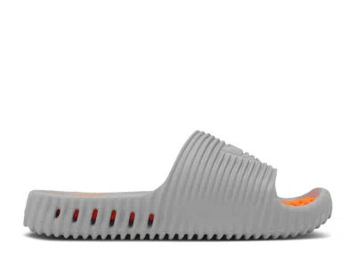 Adidas Originals Adidas Adidas Adilette 25 Slide 'grey Solar Orange' In Gray