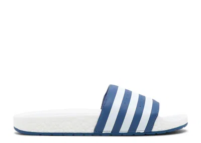 Adidas Originals Adidas Adidas Adilette Boost Slides 'crew Blue' In White