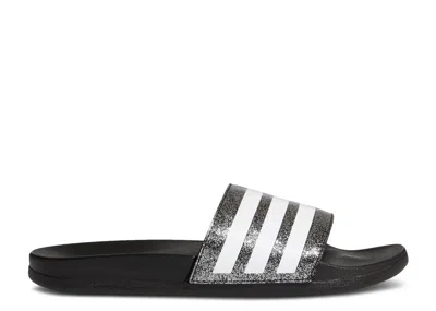 Adidas Originals Adidas Adidas Adilette Comfort Slide J 'black Glitter'