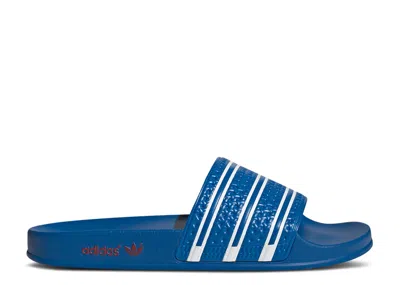 Adidas Originals Adidas Adidas Adilette Slide 'bright Royal Power Red' In Blue