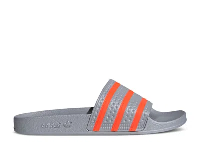 Adidas Originals Adidas Adidas Adilette Slide 'halo Silver Solar Red'