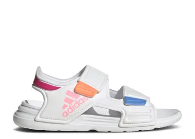 Adidas Originals Kids' Adidas Adidas Altaswim Sandal J 'white Pink Fuchsia' In Neutral