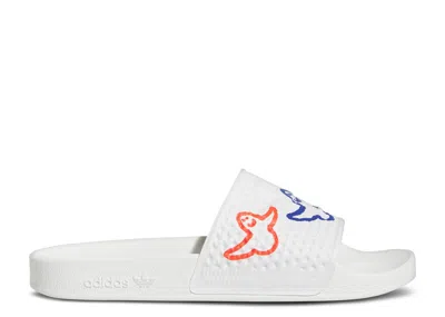 Adidas Originals Adidas Adidas Shmoofoil Slide 'playful Graphics' In White