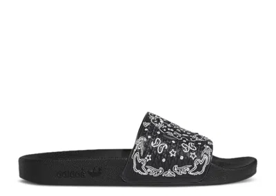 Adidas Originals Adidas Adidas Shmoofoil Slides 'bandana' In Black