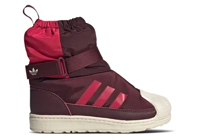 Adidas Originals Adidas Adidas Superstar 360 Boot C 'maroon Ruby Red' In Burgundy
