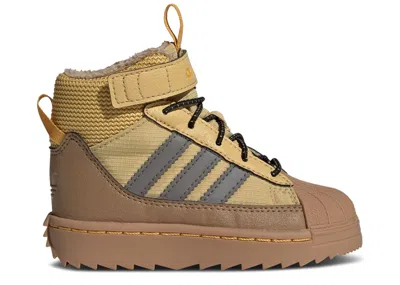 Adidas Originals Babies' Adidas Adidas Superstar Winter Trek Boot I 'oat Charcoal' In Brown