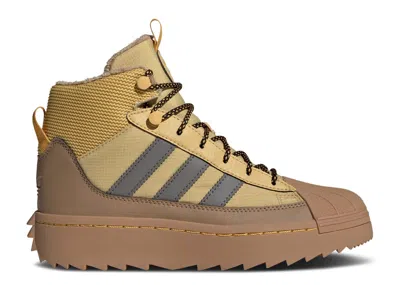 Adidas Originals Adidas Adidas Superstar Winter Trek Boot J 'oat Charcoal' In Brown