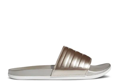 Adidas Originals Adidas Adidas Wmns Adilette Comfort Slide 'champagne Metallic' In Gold