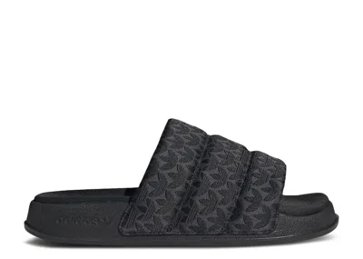 Adidas Originals Adidas Adidas Wmns Adilette Essential Slides 'trefoil Monogram - Black'