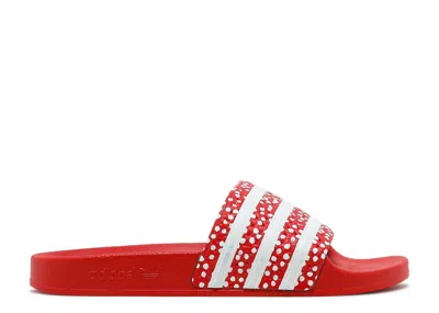 Adidas Originals Adidas Adidas Wmns Adilette Slide 'polka - Vivid Red'