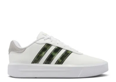 Adidas Originals Adidas Adidas Wmns Court Platform 'white Linen Green'