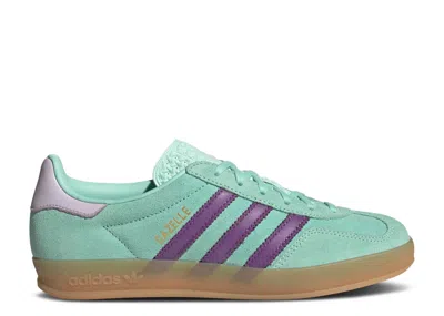 Adidas Originals Adidas Adidas Wmns Gazelle Indoor 'clear Mint Active Purple' In Green