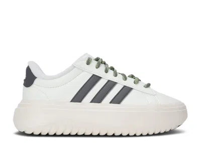 Adidas Originals Adidas Adidas Wmns Grand Court Platform 'ivory Black' In White