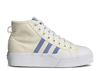 Adidas Originals Adidas Adidas Wmns Nizza Platform Mid 'blue Fusion' In White