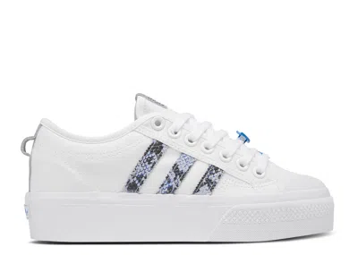 Adidas Originals Adidas Adidas Wmns Nizza Platform 'snakeskin - White Focus Blue'