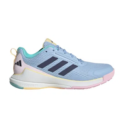 Pre-owned Adidas Originals Adidas Adidas Wmns Novaflight 2 Indoor 'glow Blue Shadow Navy' | Women's Size 8