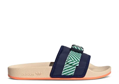 Adidas Originals Adidas Adidas Wmns Pouchylette Slide 'night Sky Bliss Orange' In Blue