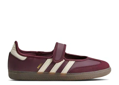 Adidas Originals Adidas Adidas Wmns Samba Mary Jane 'maroon Cream White Gold Metallic' In Purple