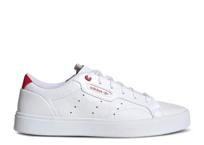 Adidas Originals Adidas Adidas Wmns Sleek 'heart Embossed - White Scarlet'