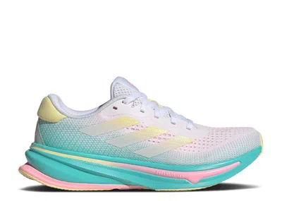 Adidas Originals Adidas Adidas Wmns Supernova Rise 'white Yellow Flash Aqua' In Blue