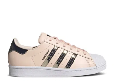 Adidas Originals Adidas Adidas Wmns Superstar 'metallic 3 Stripes - Pink Tint'