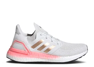 Adidas Originals Adidas Adidas Wmns Ultraboost 20 'light Flash Red' In White