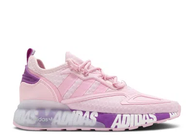 Adidas Originals Adidas Adidas Wmns Zx 2k Boost 'bold Logo Graphic - Pink Ultra Purple'