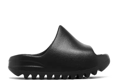 Adidas Originals Adidas Adidas Yeezy Slides Kids 'dark Onyx' In Black