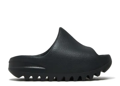 Adidas Originals Adidas Adidas Yeezy Slides Kids 'onyx' In Black