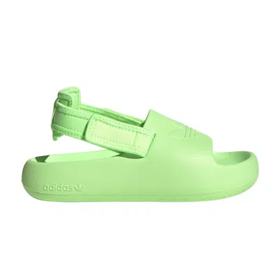 Pre-owned Adidas Originals Adidas Adifom Adilette Slide J 'green Spark' | Kid's Size 7