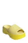 Adidas Originals Adidas Adifom Stan Smith Platform Slide In Powder Yellow/pure Sulfur/powder Yellow