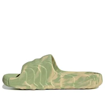 ADIDAS ORIGINALS ADIDAS ADILETTE 22 SLIDES 'MAGIC LIME DESERT SAND'