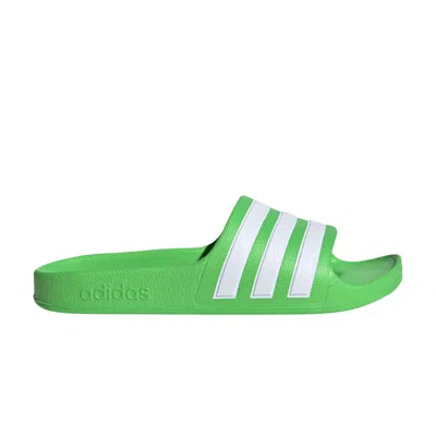Pre-owned Adidas Originals Adidas Adilette Aqua Slide J 'lucid Lime' | Green | Kid's Size 1