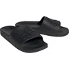 Adidas Originals Adidas Adilette Aqua Slide Sandal In Black/black/black
