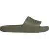 Adidas Originals Adidas Adilette Aqua Slide Sandal In Olive/olive/olive Strata